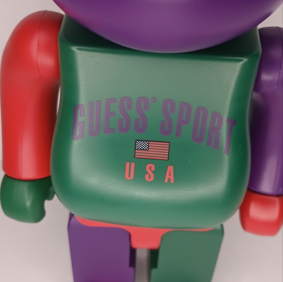 BE@RBRICK 100% & 400%  Guess Sport Logo Medicom toy bearbrick from Japan - Picture 7 of 16